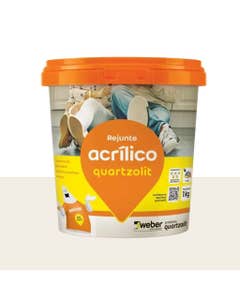 Rejunte Acrílico 1KG Branco Quartzolit