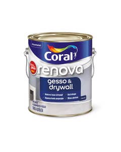 Tinta Econômica Acrílica Fosco Gesso & Drywall Branco 3,6L - Coral