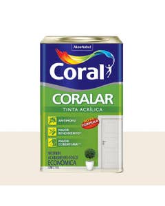 Tinta Acrílica Fosca Econômica Coralar Branco 18L - Coral
