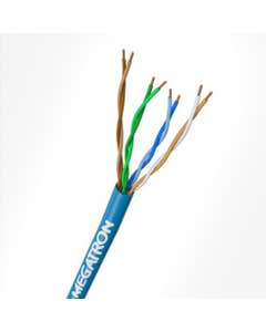 CABO REDE LAN 4PX24AWG CAT 5E AZUL CAIXA 305MT MEGATRON