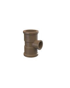 Tê de Redução Soldável 40x32mm PVC Marrom Tigre