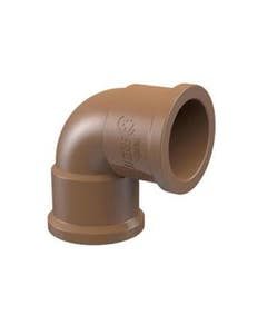 Joelho 90° Soldável 25mm PVC Marrom Tigre