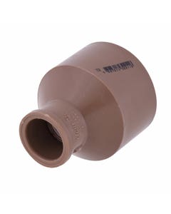 Bucha de Redução Soldável Longa 50x25mm PVC Marrom Tigre