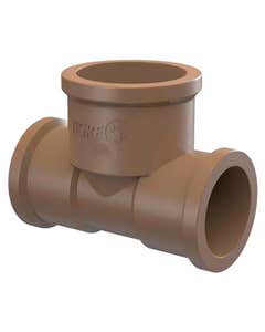 Tê soldável 32mm PVC Marrom Tigre