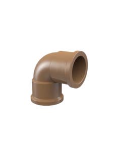 Joelho 90° Soldável 25mm PVC Marrom