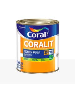 Esmalte Sintético Base Água Acetinado Coralit Branco 900ml - Coral