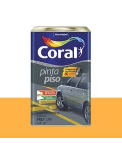 Tinta Pinta Piso Premium Fosco Amarelo Demarcação 18L - Coral
