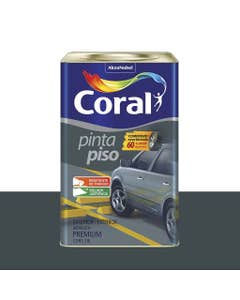Tinta Pinta Piso Premium Fosco Cinza Escuro 18L - Coral