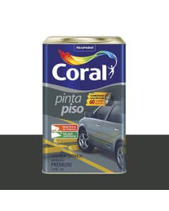 Tinta Pinta Piso Premium Fosco Preto 18L - Coral