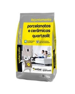 Rejunte Porcelanato Quartzolit Branco 1kg