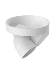 Corpo Ralo Cilindro com saída Articulada Tigre Branco 100x40mm