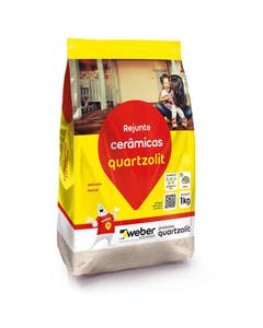 Rejunte de Cerâmica Flexível Quartzolit Bege 1kg