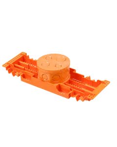 Caixa Octogonal com Fundo Móvel e Suporte para Lajota Tigre 4x4"
