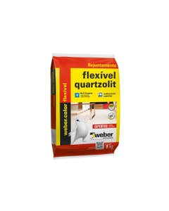 Rejunte de Cerâmica Flexível Quartzolit Branco 1kg