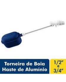 Boia Para Caixa D'Água Haste Em Alumínio 1/2" e 3/4" Fortlev