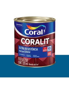 Esmalte Sintético Ultra Resistência Coralit Brilhante Azul França 225ml - Coral
