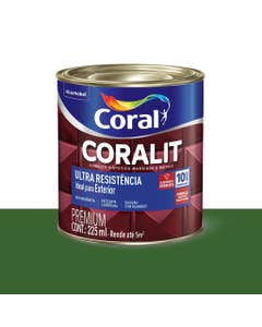 Esmalte Sintético Ultra Resistência Brilhante Coralit Verde Folha 225ml - Coral