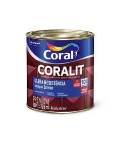 Esmalte Sintético Ultra Resistência Brilhante Coralit Branco 225ml - Coral